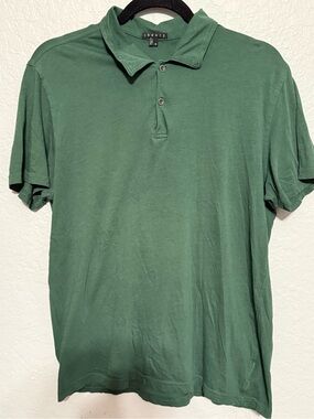 Theory Men's Dark Green Polo Shirt